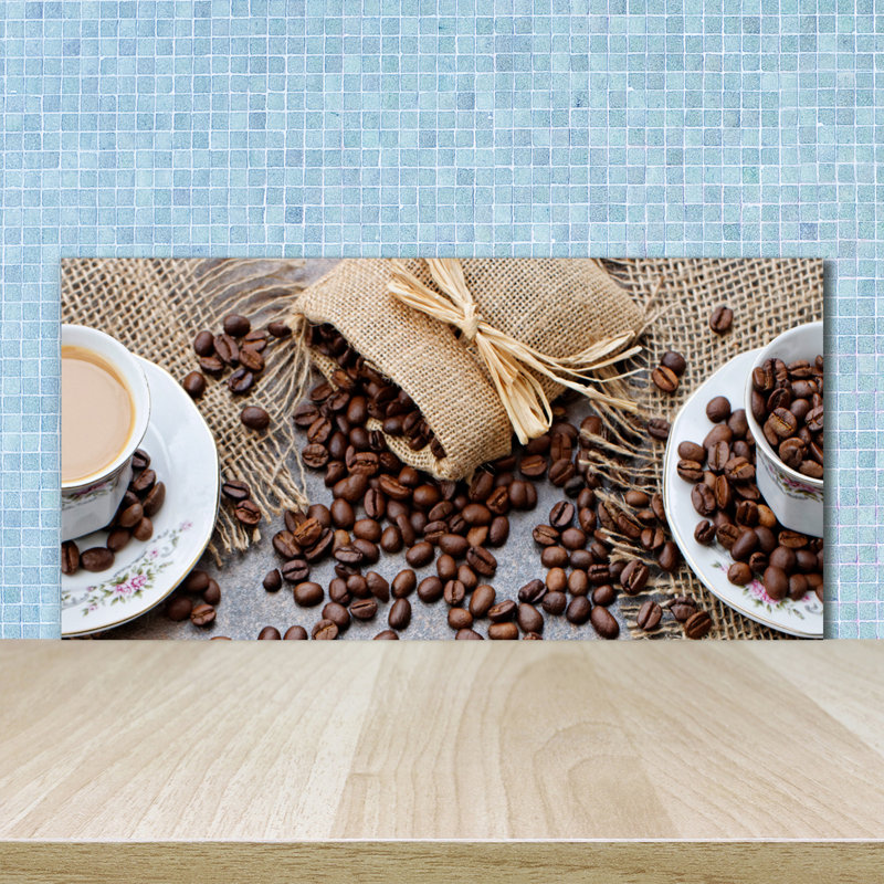 Liron 50cm W x 100cm L Glass Peel and Stick Panel