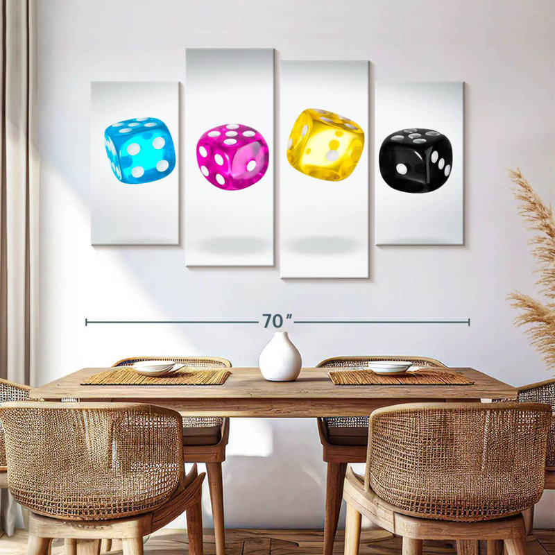Dés flottant Senne, H 42 po x l 68 po
