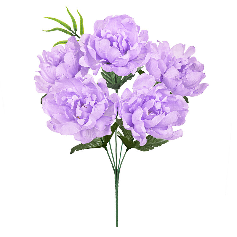 Buisson de pivoines artificielles, Lavande