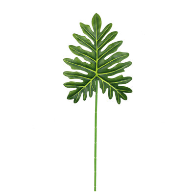 Tige de feuille de Philodendron artificiel Selloum