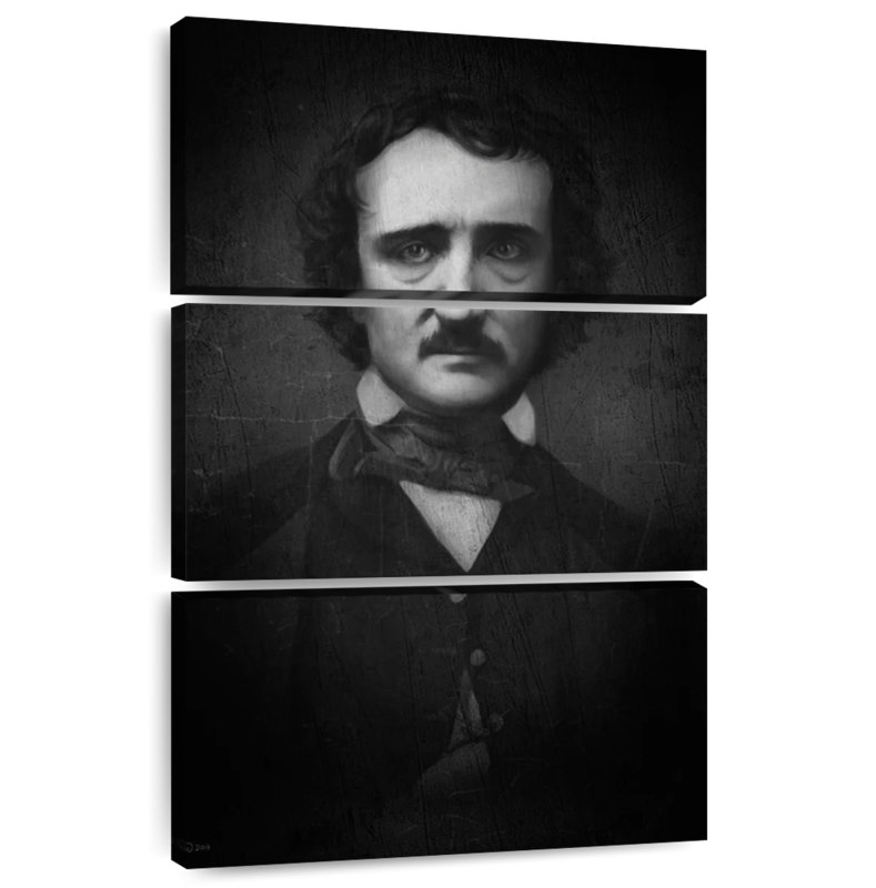 Portrait de Leisha classique par Edgar Allan Poe, H 45 po x l 28 po