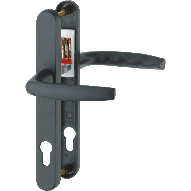 Keyed Right Hand Door Handle, Matt Black