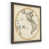 Toile avec cadre gris