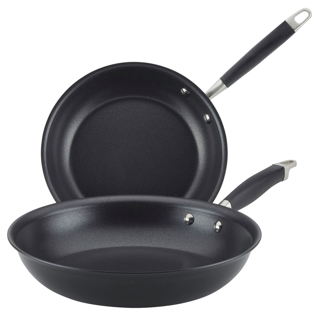 Anolon Advanced Home Hard Anodized Nonstick Frying Pan Set, 10.25 Inch And 12.75 Inch, 2-Piece Anolon 