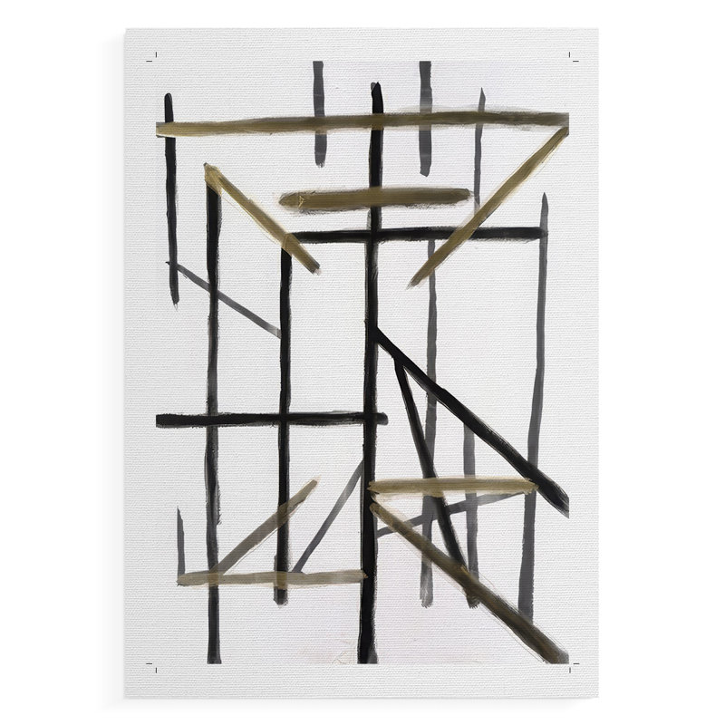 Edifice II - Impression sur toile seulement - NON-CADRE, H 27 po x l 18 po