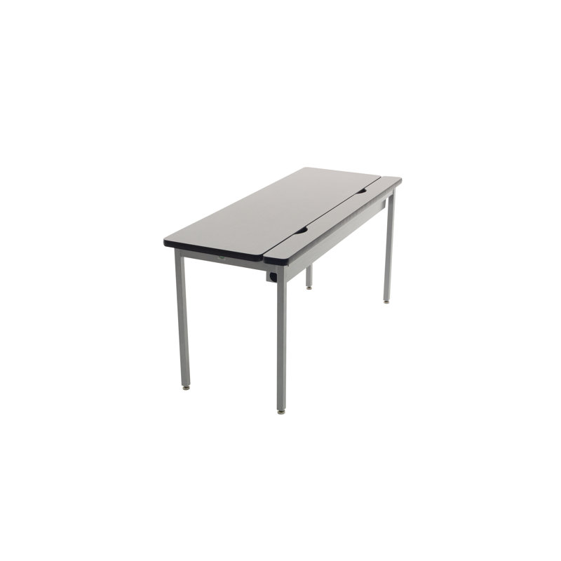 Rectangle Flip Top Training Table with Cable Management, 29" H x 48" W x 36" D