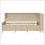 Lit de jour simple avec tablettes de rangement et 3 tiroirs