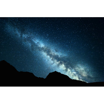 Caralynn Night Landscape With Stars by Den-belitsky - Wrapped Canvas Print