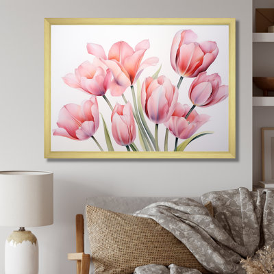 Tulipes, minimalisme, art mural