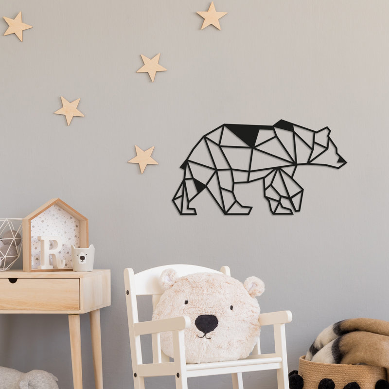 Elegant Decorative Metal Wall Accessory, Black Finish, 21.7 x 11.8 inches | 100% Metal Construction, Thickness: 0.06 inches | Easy Wall Mounting with Back Hook | Perfect for Modern Home Décor & Unique Style