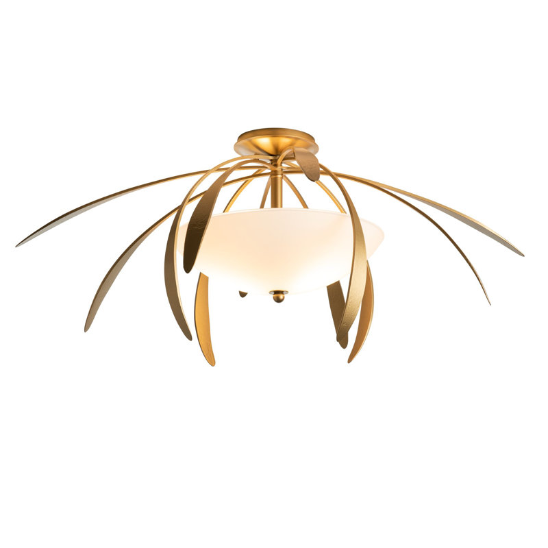 Dahlia 2 - Light Semi Flush Mount, Sterling
