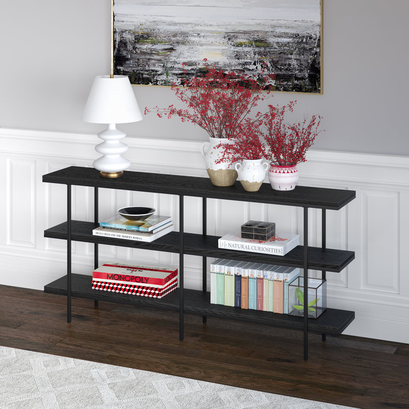 Aubry 64'' Console Table, Black Grain