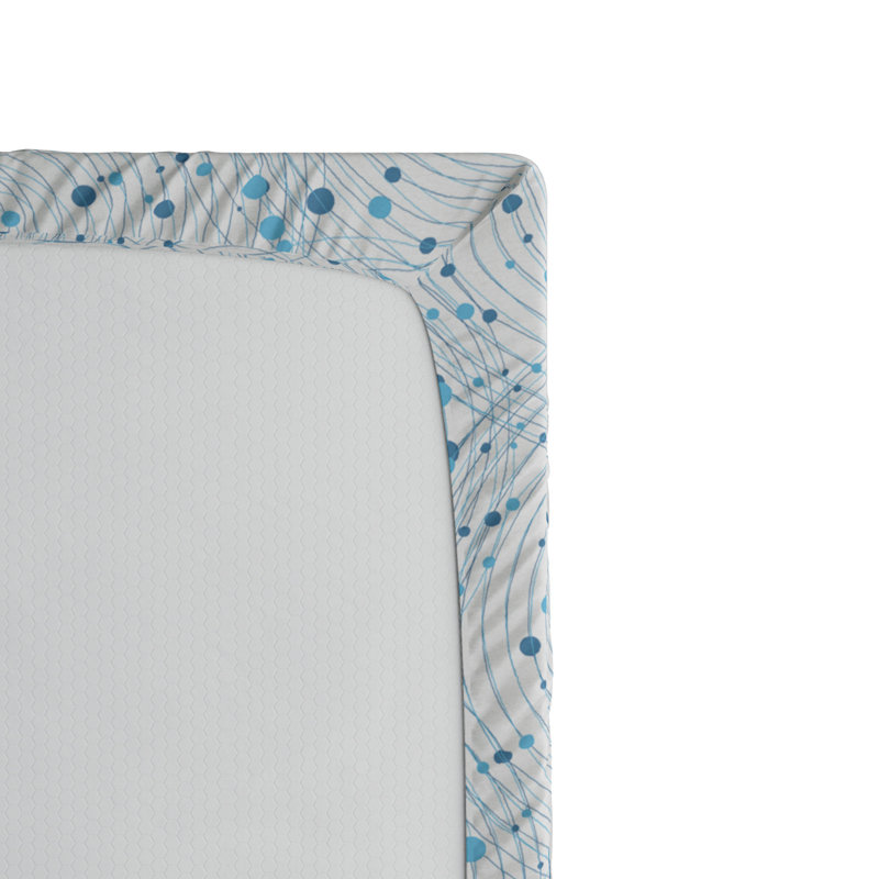 Microfiber Fitted Sheet, Full Fitted Sheet, Geometric