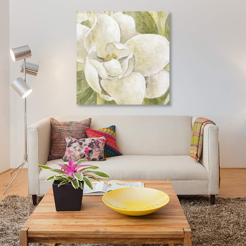 « magnolia dolce », impression sur toile, H 12 po x l 12 po x P 0,75 po