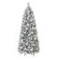 Arbre de Noël floqué avec aiguilles en pin-743715639