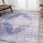 Regis Bohemian Medallion Machine-Washable Blue Rug-440144090