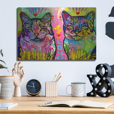 Red Barrel Studio® 'Double Dose Of Love' by Dean Russo Metal Wall Art