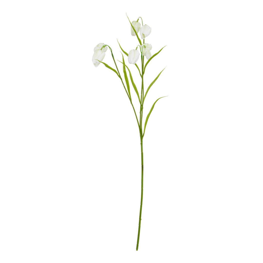 Four Candle The Natural Garden Collection White Fritillaria Stem Artificial - White - Image 2
