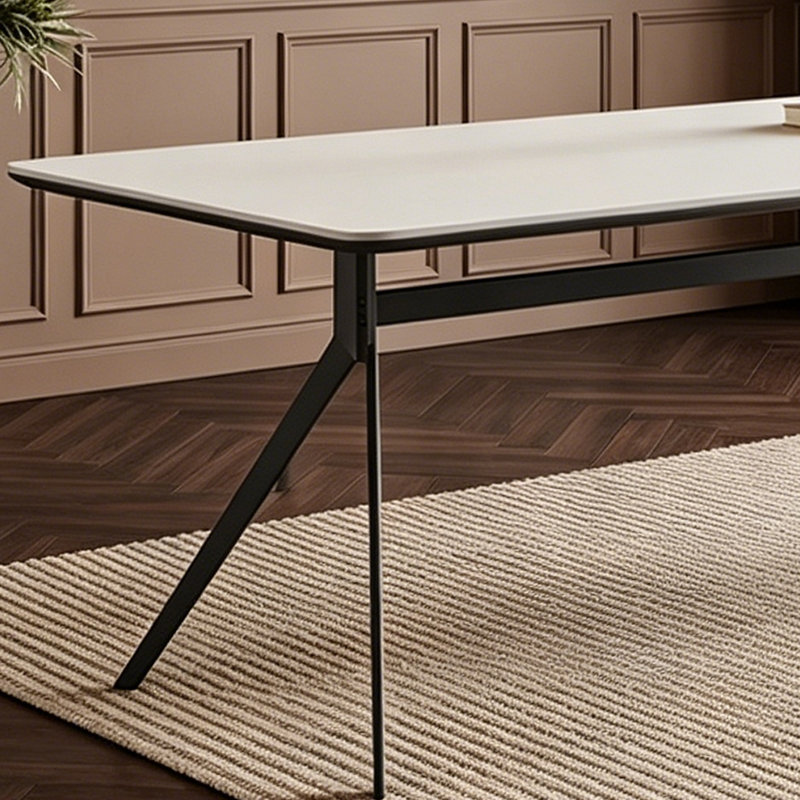 Italian rectangular desk, 29.53" H x 55.12" W x 27.56" D