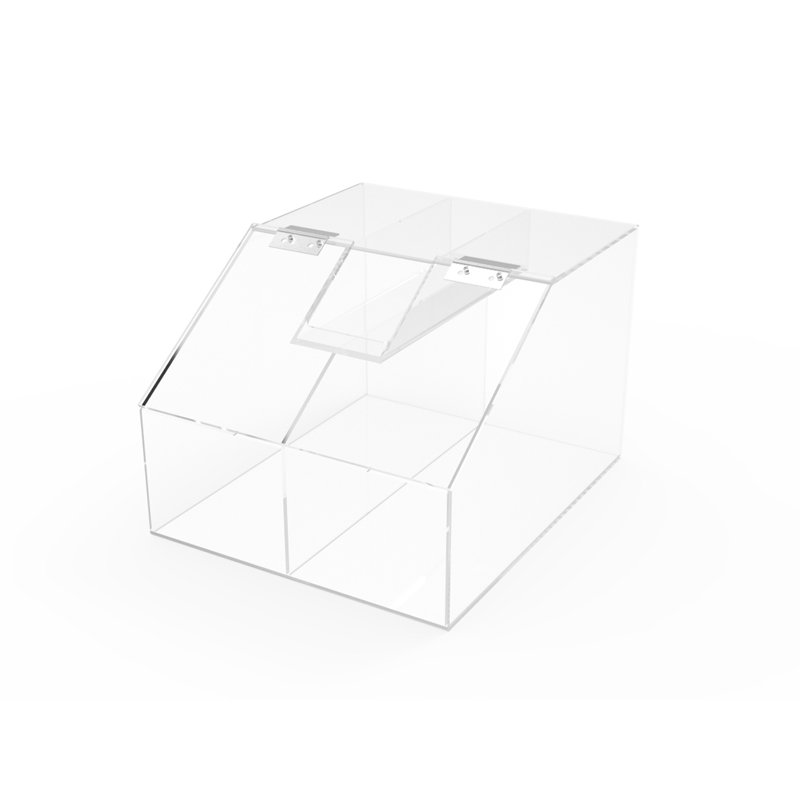Panier à bonbons 2,5 gallons 2,5 gallons, 2 compartiments, porte-cuillère l 10 po x H 8 po x P 12 po
