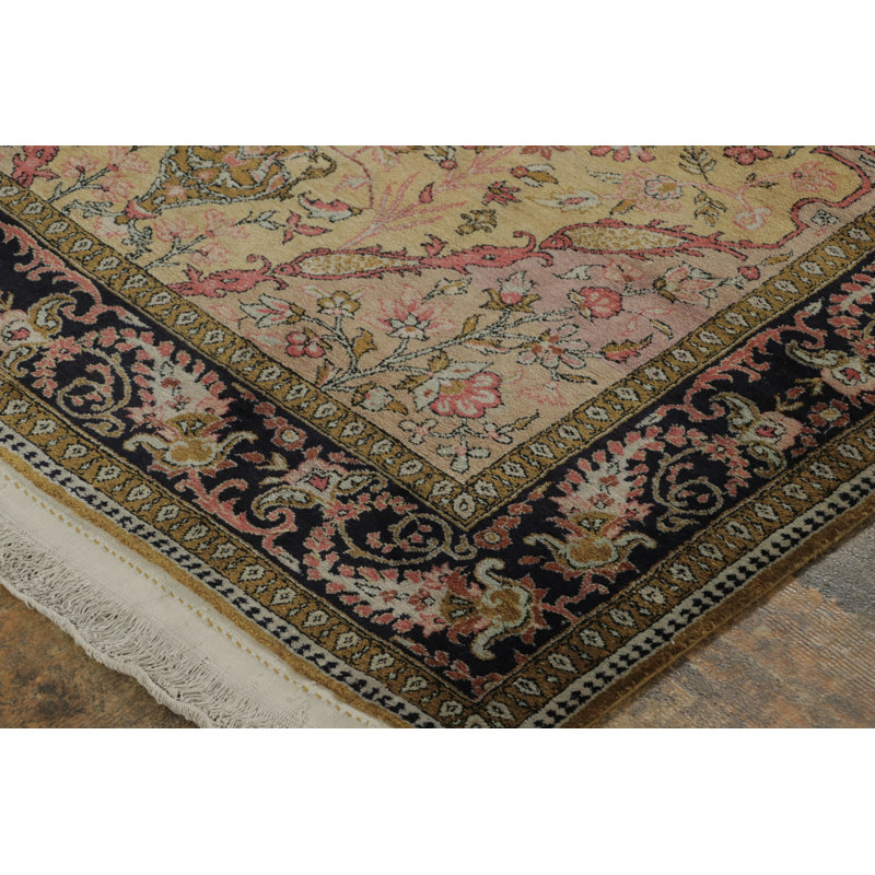 Vintage One-of-a-Kind 3'6x5'5 Hand Knotted Area Rug