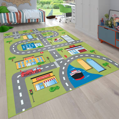 HANSE Home Teppich »Labyrinth Race«, rechteckig, Farbenfrohes Design,  Spielunterlage, Auto, Strasse, strapazierfähig maintenant