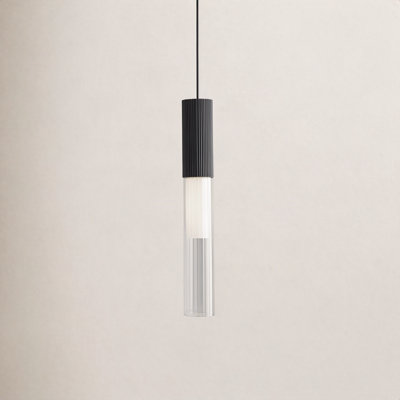 Luminaire suspendu simple à DEL intégré 1 lumière Celena