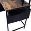 Metal Base Computer Desk with Power Outlet