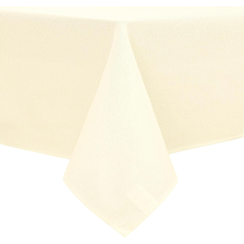 Nappe rectangulaire lavable, infroissable et résistante aux taches pour la table de salle à manger, Champagne