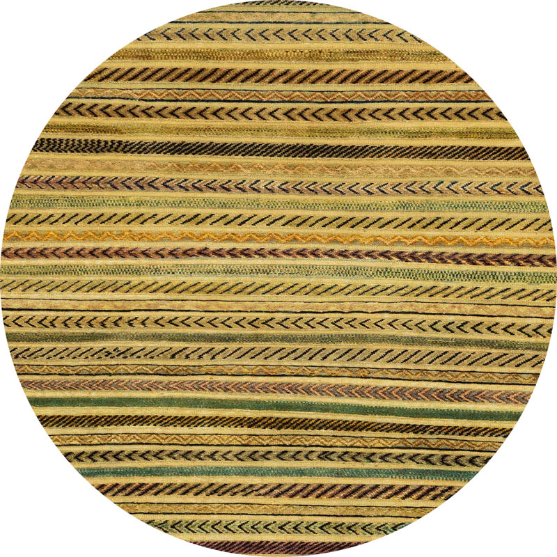 Abstract Indoor Rug, Round 6'
