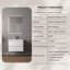  Meuble-lavabo flottant blanc minimaliste 30 po avec lavabo en résine intégré et tiroirs en U-221576869