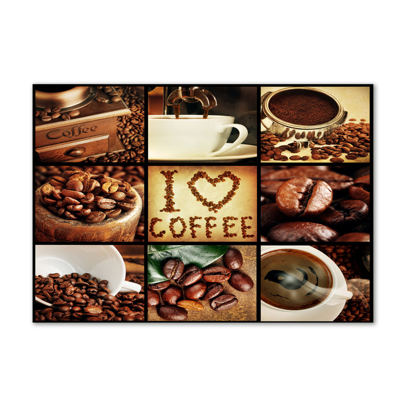 Coffee Collage - Wrapped Canvas Print