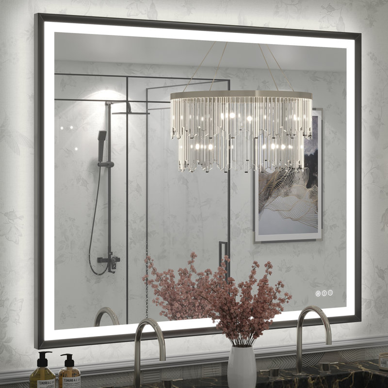 Miroir de salle de bain / meuble-lavabo mural Molly, 48 po x 40 po