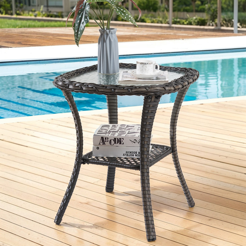 Table d'appoint Abbey, Gris