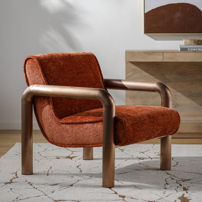 Chaise d'appoint Ismenia, Orange