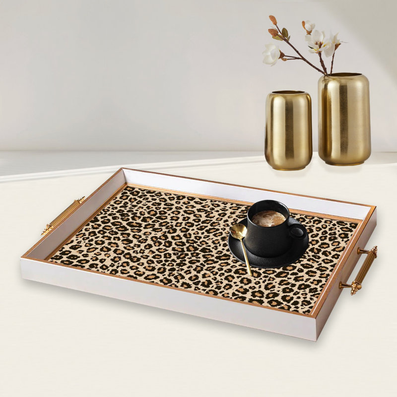 Elegant Glass Tray, 19.7 x 11.4 x 1.4 inches | 100% Durable Glass Construction | Easy to Clean with Damp Cloth | Ideal for Serving, Decorative Display, and Organizing | Stylish Addition to Home Décor