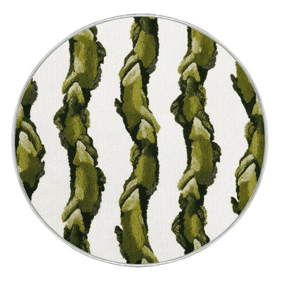  Tapis blanc lavable avec légumes asperges