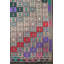 Tapis unique vert / argile / mauve / rouge de 6 pi 2 po x 9 pi 1 po Jijim