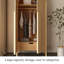 Garde-robe arquée en bois massif de style français