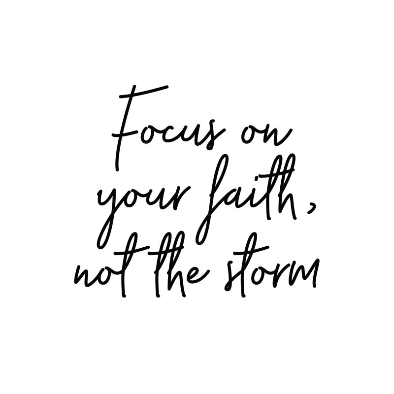 Focus On Faith - Wrapped Canvas Print, 51cm H x 51cm W x 3.8cm D