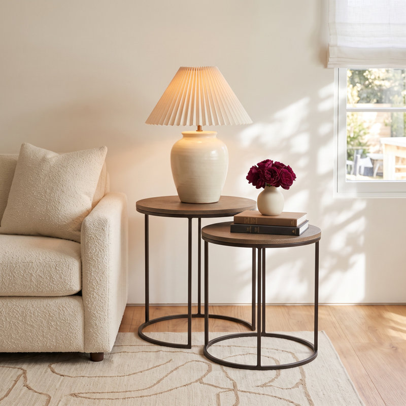 Briani Concrete Top Nesting Tables End Table