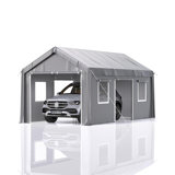 Portable Heavy Duty Canopy 10 ft. W x 20 ft. D Polypropylene Portable Garage Shed