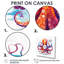Ravenous red Octopus aquarelle - poulpe / calmar, art mural, salon-228512409-228512420