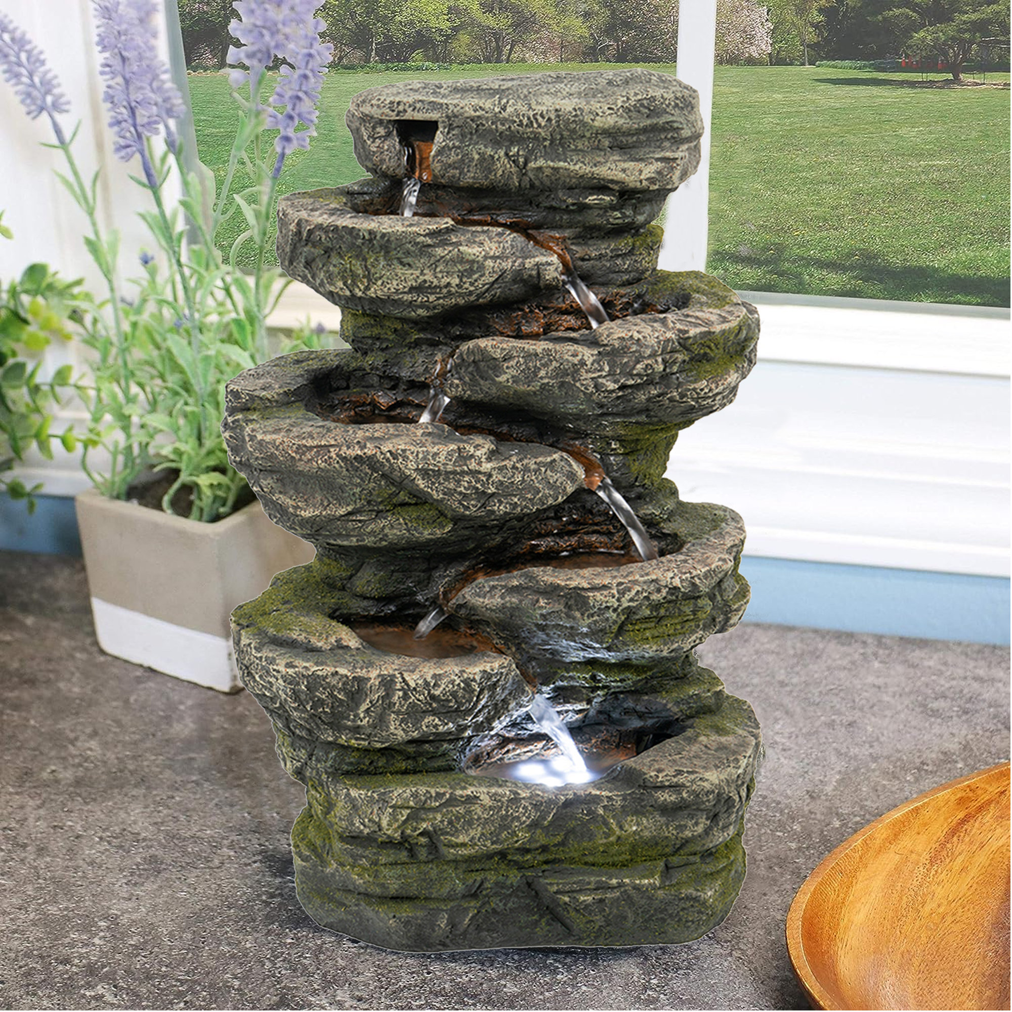 Millwood Pines Cheris Hand Crafted Weather Resistant Fountain With 