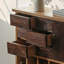 Armoire décorative en orme sept tiroirs
