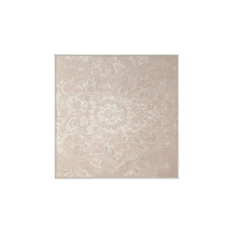 Tapis beige lavable à la machine GSIX03708, Carré 4 pi