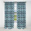 Motif à chevrons bleu et blanc - Rideau occultant - 1 panneau-107554925
