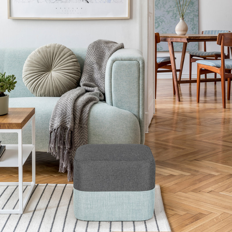 Repose-pieds gris / bleu, Gris / bleu