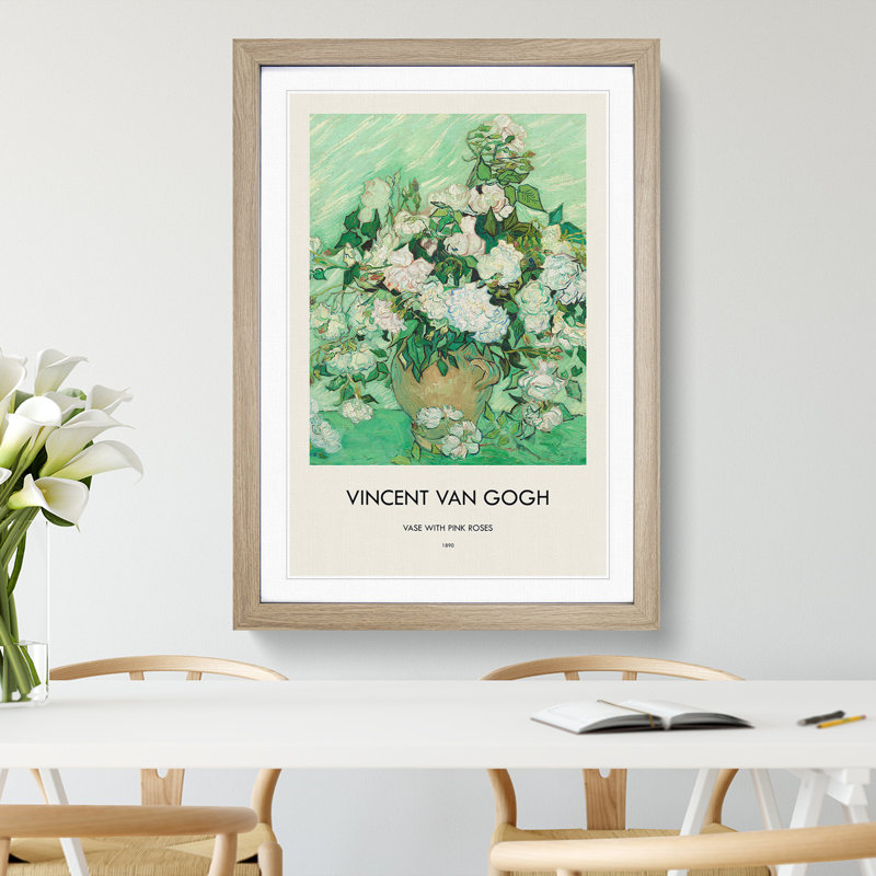 Roses Vol by Vincent Van Gogh - Picture Frame Graphic Art, 36cm H x 27cm W x 2cm D