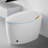 Unique Smart Toilet With Bidet Built In, Intelligent One Piece Toilet For Modern Bathroom, Auto Open/Close Seat, Foot Sensor, LED Display,Night Light, Warm Water & Dryer-122279787